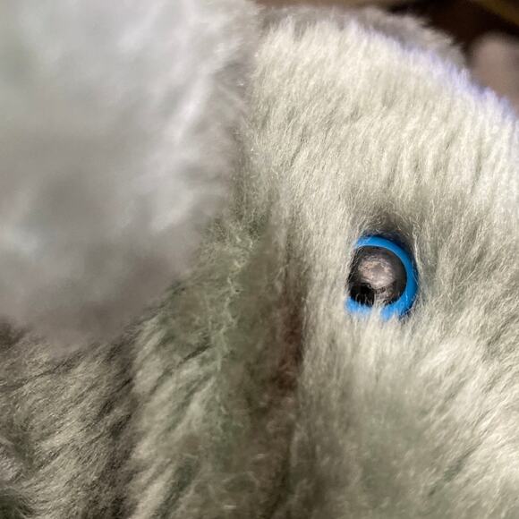 Elephant Hand Puppet Plush Toy Animal Express 11” Vintage 1982 1978 Blue Eyes - Picture 3 of 13